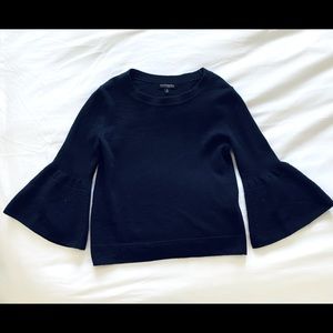 Banana Republic Bell Sleeve Sweater - Navy